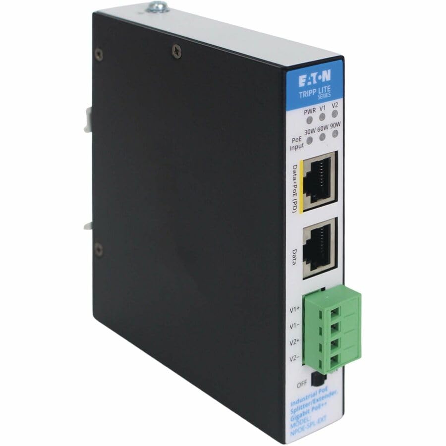 Eaton Tripp Lite Series Industrial Gigabit Ethernet Poe++ Splitter/Extender Rj45