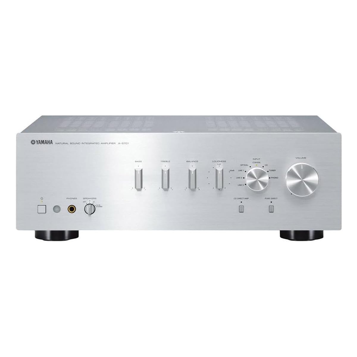 Yamaha A-S701Sl Natural Sound Integrated Stereo Amplifier (Silver)