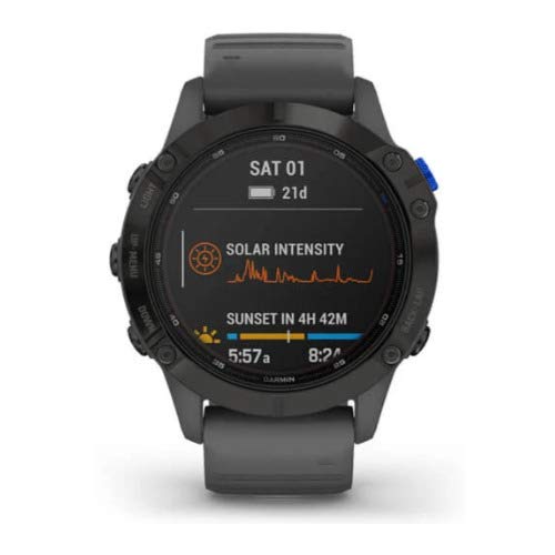 Garmin 010-02410-10 Fenix 6 Pro Solar, Multisport Gps Watch With Solar Charging Capabilities, Advanced Training Features And Dat