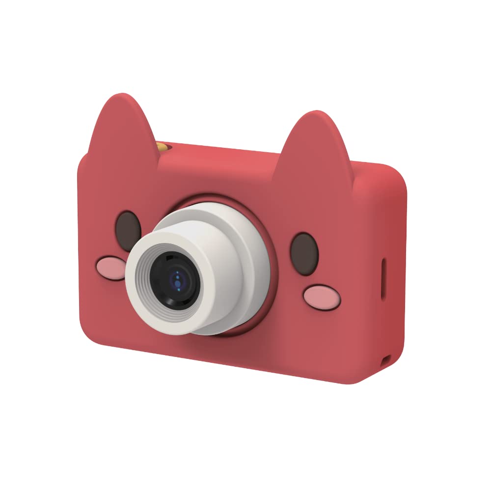 Kidamento Kids Digital Camera & Video Camcorder, Soft Bpa Free Silicone Casing, 32Gb Memory Card   Model C   Akito The Fox
