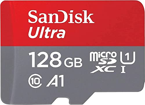 Sandisk 128Gb Ultra Microsdxc Uhs I Memory Card With Adapter   120Mb/S, C10, U1, Full Hd, A1, Micro Sd Card   Sdsqua4 128G Gn6Ma