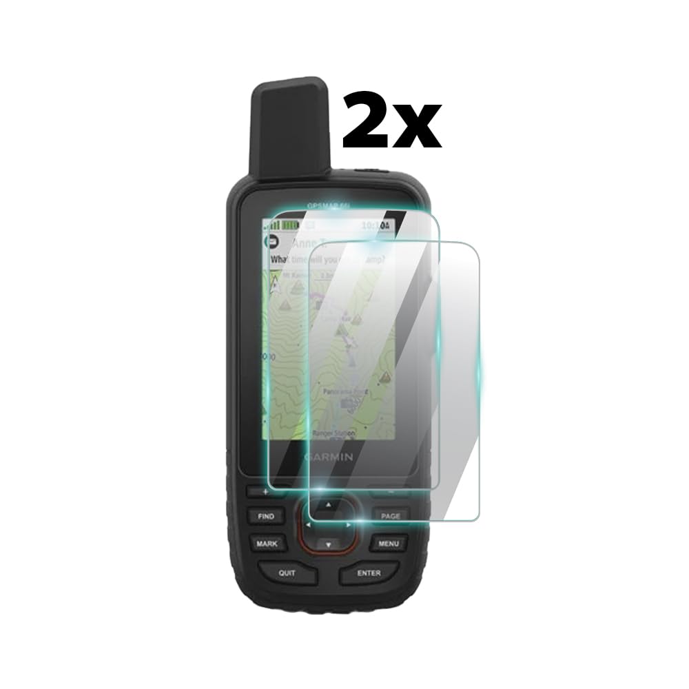Ipg Proactive Screen Protector For Garmin Gpsmap 66I/66S/66St/66Sr/67/67I (2 Pack) 9H Hardness, Smooth Glass Touch, Anti Scratch