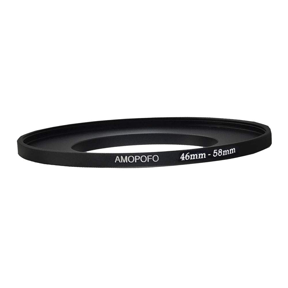 Metal Step Up Ring Adapter 46Mm To 58Mm Step Up Lens Adapter Ring For Filters Uv,Nd,Cpl Camera Filters, Compatible With All 46Mm Camera Lenses & 58Mm Accessories