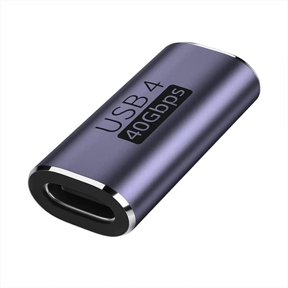 Tobo USB C Female to Female Adapter, USB Type C Connector Extender Coupler Support 100W, 40Gbps, 8K@60Hz for Thunderbolt 4/3, La