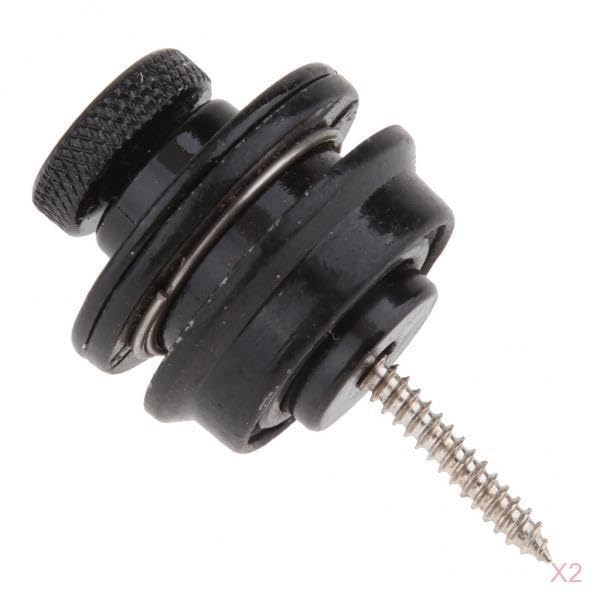 ECOMISTIQ 2x Guitar Strap Locks Buttons Security Straplocks Retainer System | Straps Parts & Accessories Guitars Basses