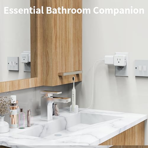 Generic Multi Plug Wall Outlet 2 Pack, 5 Outlets Plug Adapter,Outlet Splitter Cruise Ship Essentials, Wall Outlet Extender For T