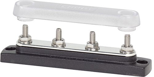 Blue Sea Systems 150 Amp Common Busbar With 4 Studs And A Cover, 2307
