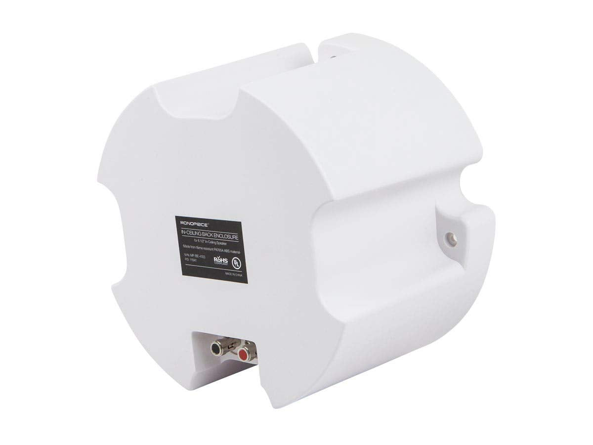 Monoprice Abs Back Enclosure (Pair) For Pid 4103, 6 1/234; Ceiling Speaker White