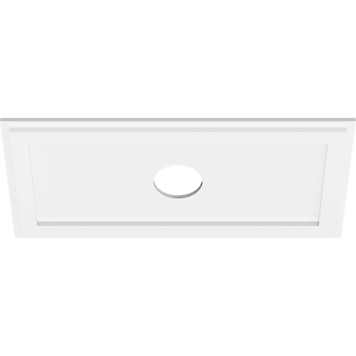 Ekena Millwork Cmp28X14Re 04000 Rectangle Architectural Grade Pvc Contemporary Urethane Ceiling Medallions 28''W X 14''H X 4''Id