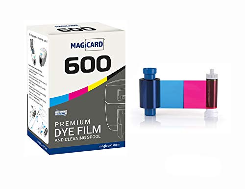 Bodno Magicard 600 Printer Mb300Ymcko Color Ribbon   Ymcko   300 Prints Premium Cr80 30 Mil Graphic Quality Pvc Cards   Qty 300