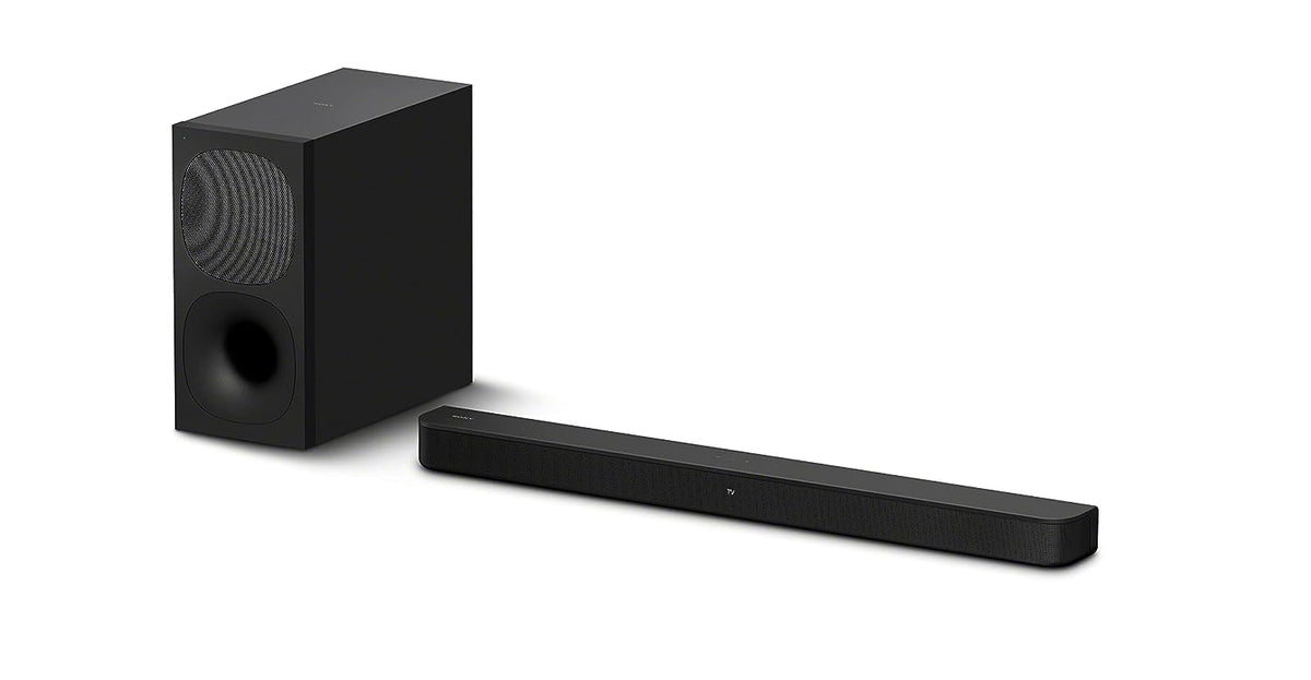 Sony HT S400 2.1ch Soundbar with Powerful Wireless subwoofer, S Force PRO Front Surround Sound, and Dolby Digital, Black