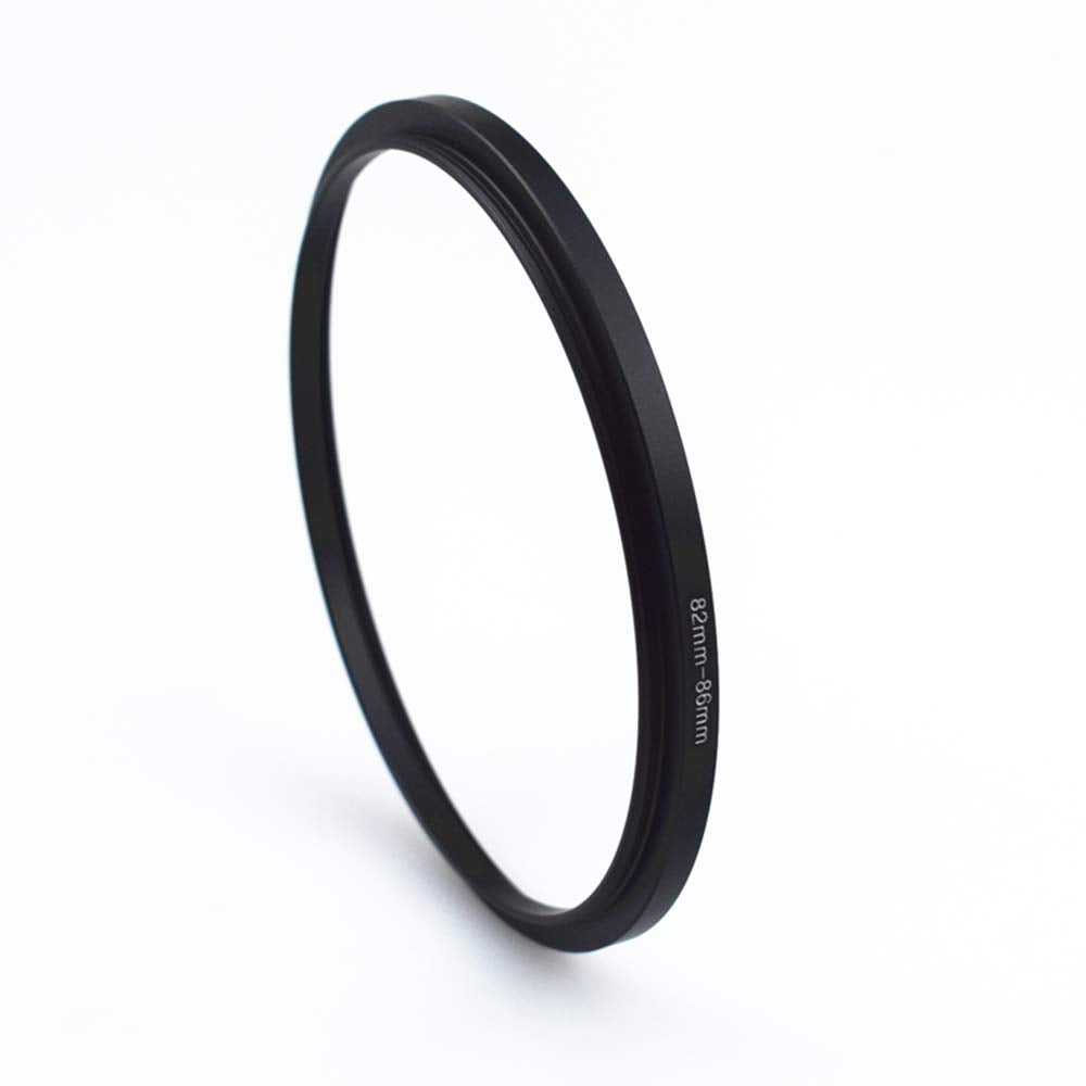 82Mm 86Mm Metal Ring/82Mm To 86Mm Step Up Ring For Filters,Made Of Cnc Machined With Matte Black Electroplated Finish,Compatible With All 82Mm Camera Lenses & 86Mm Accessories
