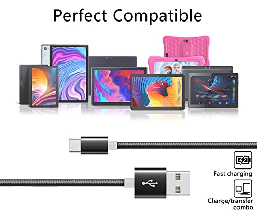 Boda Replacement Usb Charger Data Transfer Cable Cord Compatible For Dragon Touch Notepad K10/ Touch K10/ Touch Y88X Pro Android