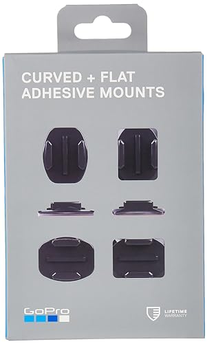 Gopro Flat + Curved Adhesive Mounts (All Gopro Cameras) - Official Gopro Mount