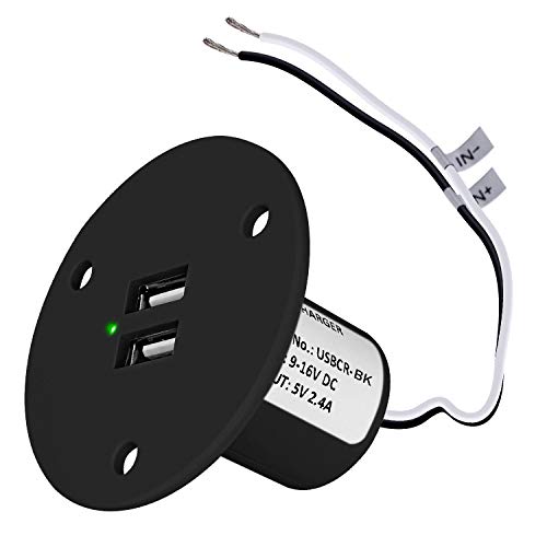 Facon 12V Rv Usb Charger Socket, Qc3.0 Quick Charger Usb Type A + Type C Pd 18W, Wall Mount Rv Usb Charging Port, For Rv Trailer