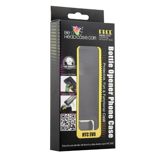 Be A Headcase 11856 Bottle And Can Opener Case/Cover For Cell Phone Htc Evo 4G   1 Pack   Retail Packaging   Black
