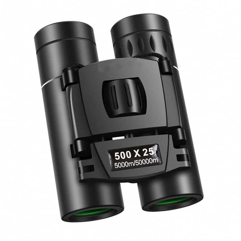 500X25 Hd Powerful Binoculars 5000M Long Range Folding Mini Telescope Professional Hunting Telescope Zoom Military Hd Bak4 Fmc O