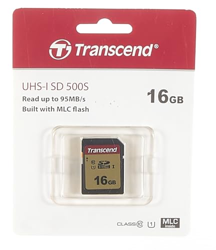 Transcend 16GB SDXC/SDHC 500S Memory Card TS16GSDC500S