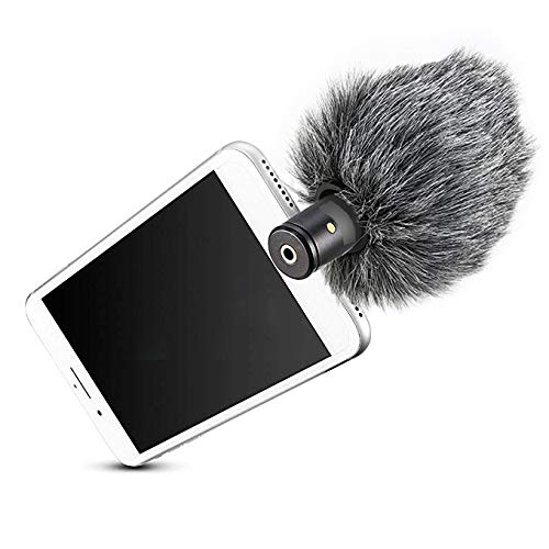 YOUSHARES VideoMicro Microphone Foam windscreen & Deadcat Wind Shield, Foam & Furry Wind Muff for Rode VideoMicro and VideoMic Me Me L Mic (2 Pack)