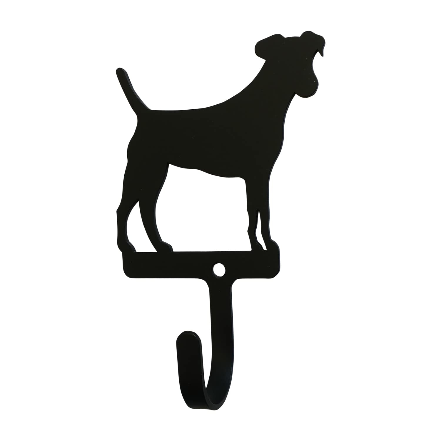 Village Wrought Iron Jack Russel Wall Hook Decorative Small