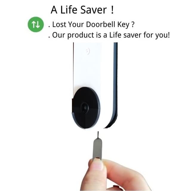 Beliefluo Nest Video Doorbell Security Pin Key,Release Removal Tool,Dismantle Doorbell Battery And Mount Replacement,Compatible