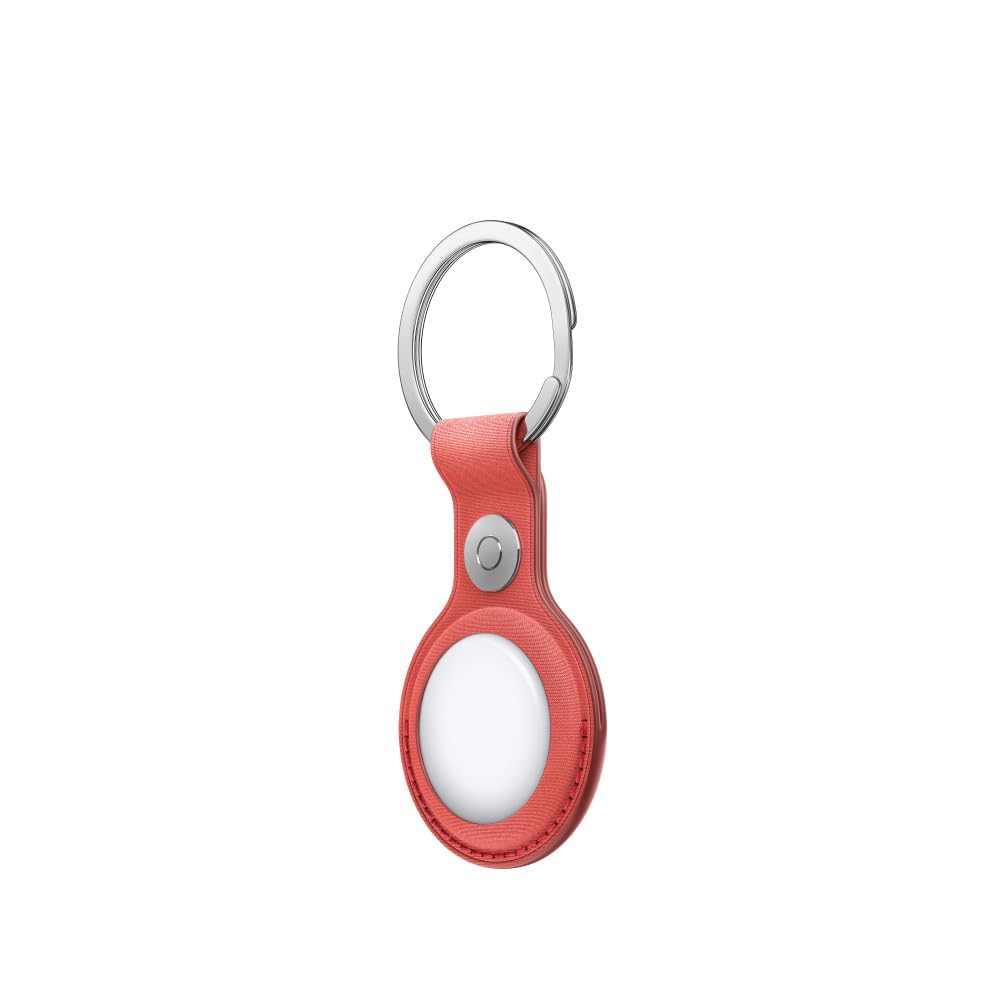 Apple Airtag Finewoven Key Ring - Coral, Holder Only
