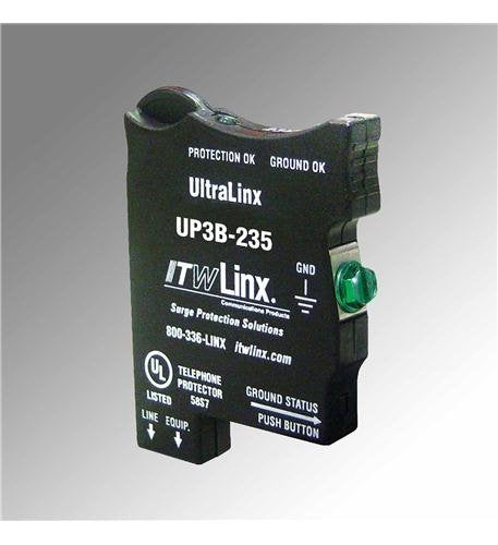 Ultralinx 66 Block Prot, 235V Clamp, 350Ma Fuse Ind Lts S25 (Part #: Up3B 235)