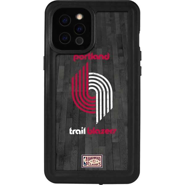 Skinit Waterproof Phone Case iPhone 12 Pro Max NBA Portland Trail Blazers Hardwood Classics Grey