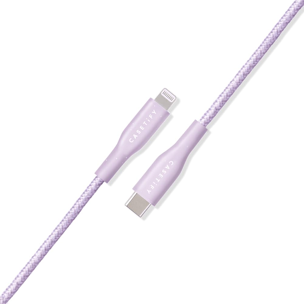 Casetify Powerthru Usb C To Usb C Cable (2M/6.6Ft)   Lavender