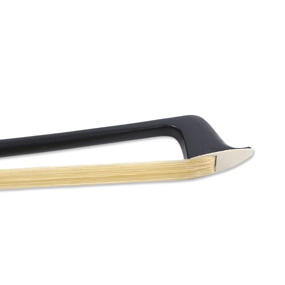 Yinfente Violin Bow 4/4 Carbon Fiber Ebony Frog With Fleur De Lis Inlay,Mongolian Horse Hair,Stick&Well Balance 4/4 Violin Bow F