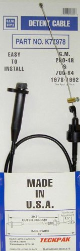Teckpak Usa Gm 200 4R & 700 R4 Detent Cable 1978 1992