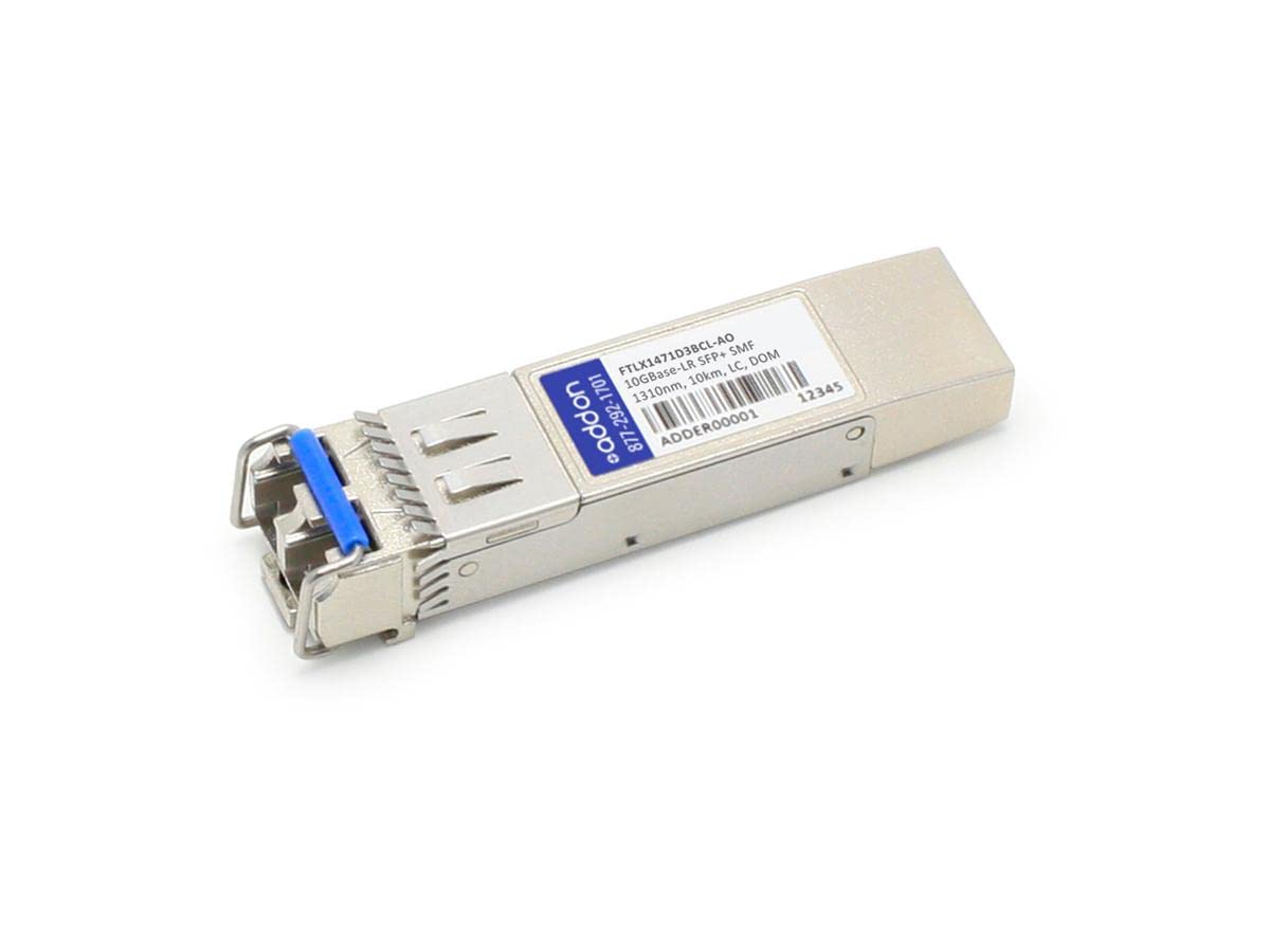 Add-On Computer Finisar Compatible TAA Compliant 10GBase-LR SFP+ Transceiver (LX1471D3BCL-AO)