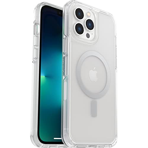 Otterbox Symmetry Series+ Clear Antimicrobial Case With Magsafe For Iphone 13 Pro Max And Iphone 12 Pro Max   Clear Ex