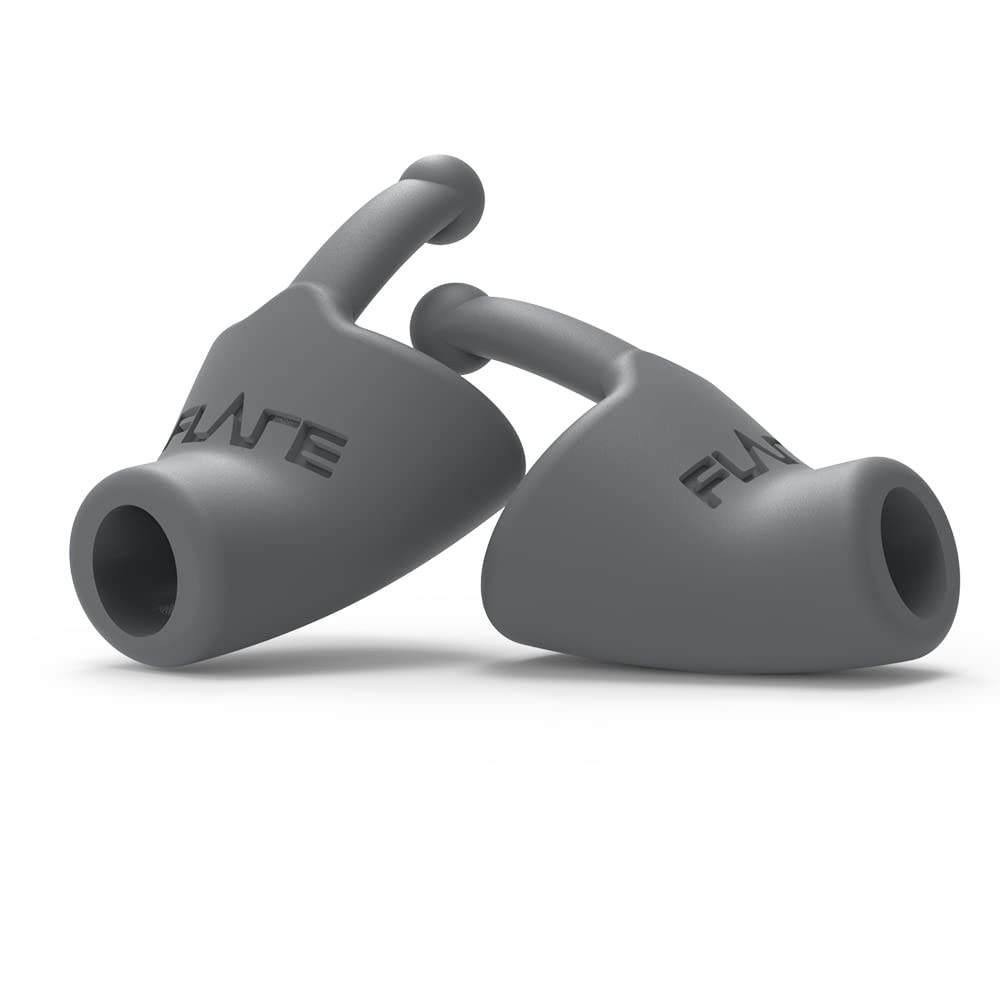 Flare Calmer   Ear Plugs Alternative   Reduce Annoying Noises Without Blocking Sound   Soft Reusable Silicone   Grey