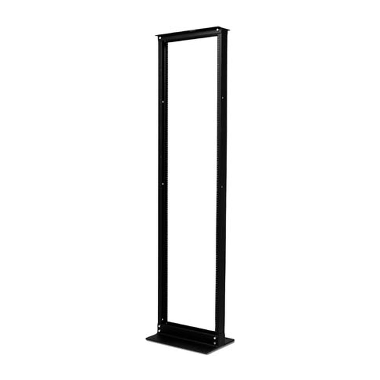 Apc Netshelter 2Post Open Rack Black Finish, Black Textured Powder Coat