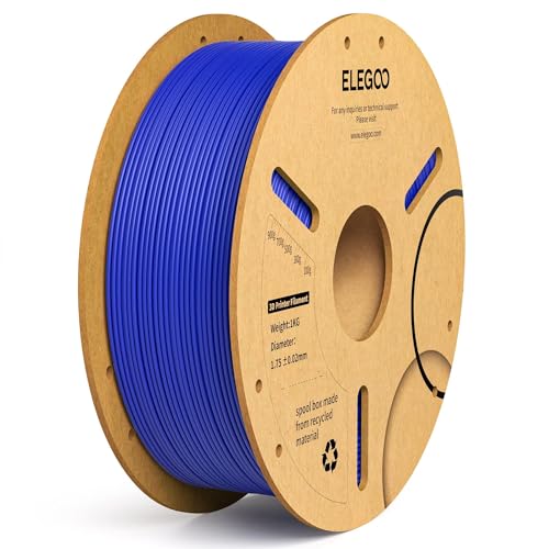 Elegoo Pla Plus Filament 1.75Mm Dark Blue 1Kg, Pla+ Tougher And Stronger 3D Printer Filament Pro Dimensional Accuracy +/  0.02Mm