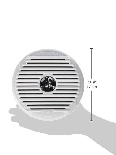Jensen Msx65R 6.5'' 75W Coaxial Speakers, Silver/White