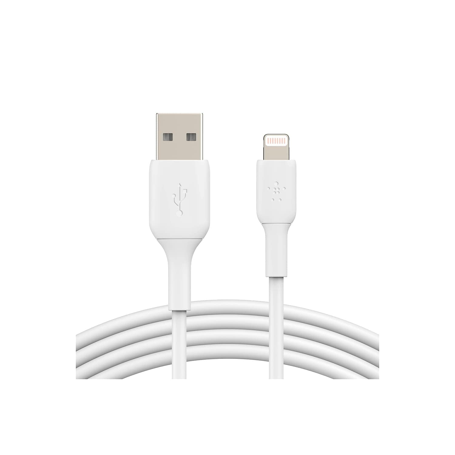 Belkin BoostCharge Lightning Cable 2 Pack   3.3ft/1M   MFi Certified Apple iPhone Charger USB A to Lightning Cable   iPhone Cable   iPhone Charger Cord   Apple Charger   USB Phone Charger   White