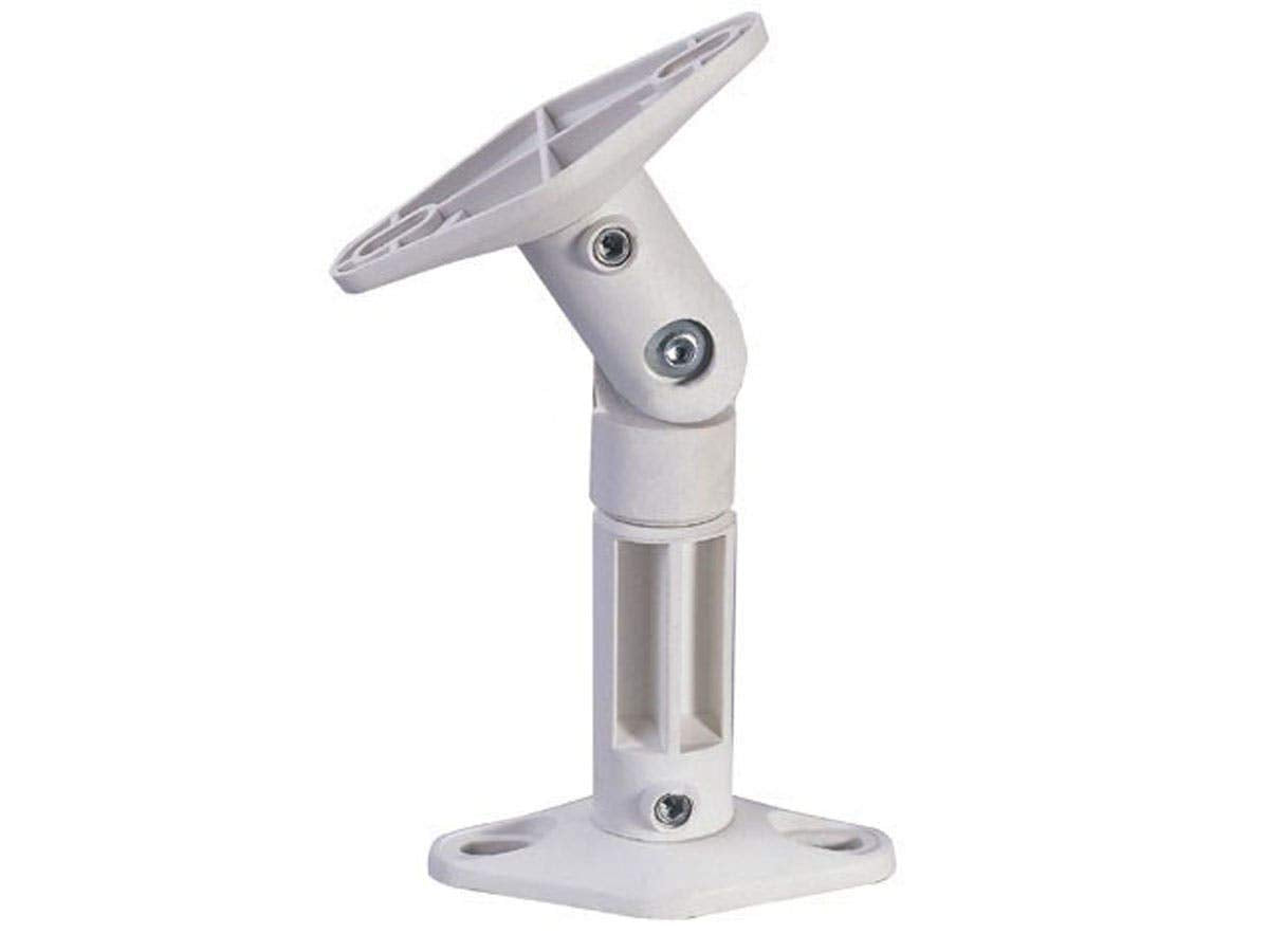 Monoprice Adjustable 10 Lb. Capacity Speaker Wall Mount Brackets (Pair), White