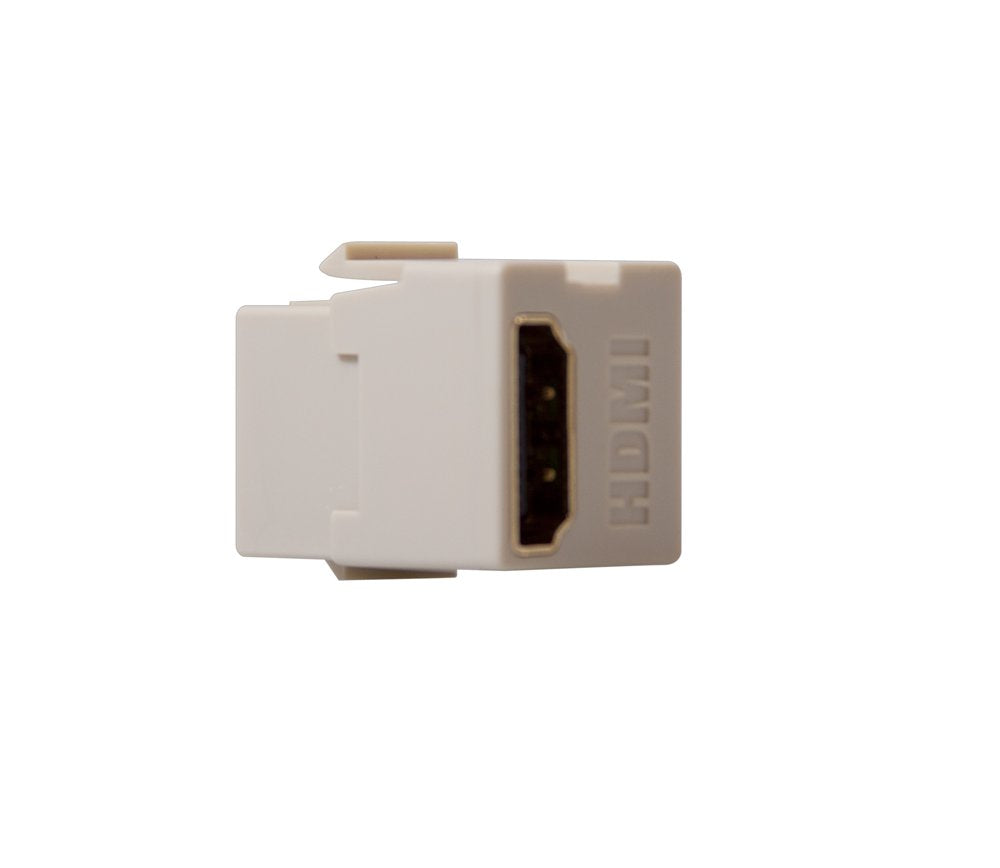 Leviton 40834 T Feed Through, Quickport Hdmi Connector, Light Almond
