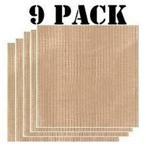 Superior 9 Pack Super Non Stick, Dupont Teflon Re Usable Food Dehydrator Sheets For Excalibur 2500, 2900, 3500, 3900 Or 3926T. S