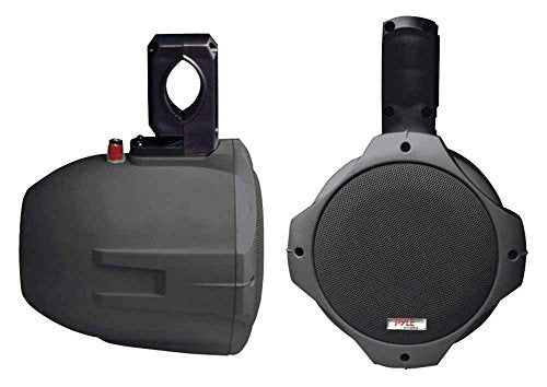 6.5 Inch Dual Marine Speakers   2 Way Ip44 Waterproof, Weather Resistant Outdoor Audio Stereo Sound System With 200 Watt Power A