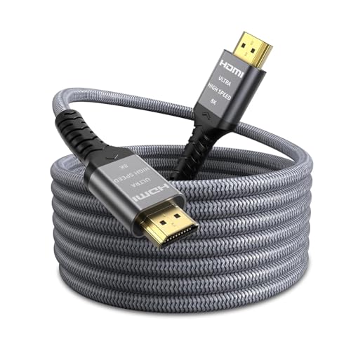 Orei 8K Hdmi Cable 5 Meter(16.4Ft)  8K@60Hz Hdmi Cable 2.1 With Ethernet & Hdcp 2.3, Lightning Fast 48Gbps Bandwidth, Hdr, Earc