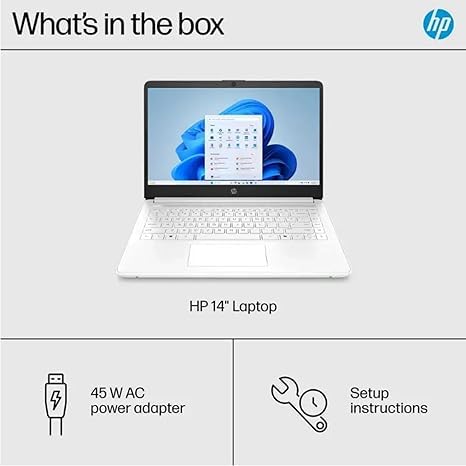 Hp 14'' Lightweight Student-Laptop, Intel Quad-Core 16Gb Ram 320Gb Storage (64Gb Emmc + 256Gb Ghost Manta Sd Card) Computer Lapt