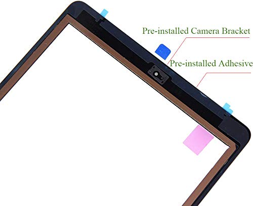Dedia Black Touch Screen Replacement Digitizer Glass Assembly For Ipad 6 6Th Generation 2018 9.7Inch (A1893 A1954) With Home But