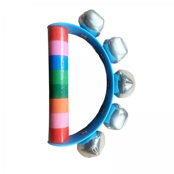 TRENDYNEST 6xWooden Tambourine Musical Toys Musical Instrument for Festival Party Blue | Toys & Hobbies | Educational | Music & 