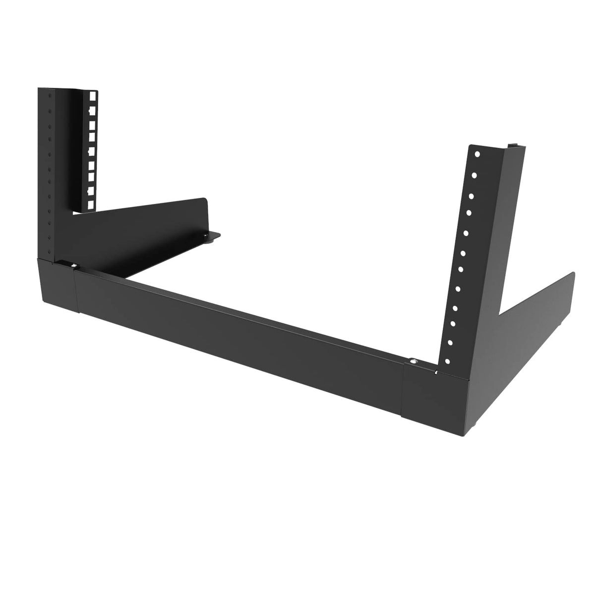 Jingchengmei 4U Desktop Network Rack 19 Inches Small Open Frame Rack 2 Post Free Standing Tabletop Rack For Server, Patch Panel,