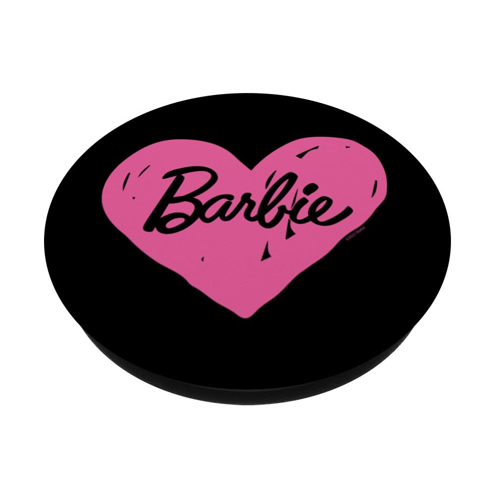 Barbie   Pink Heart Logo Popsockets Standard Popgrip