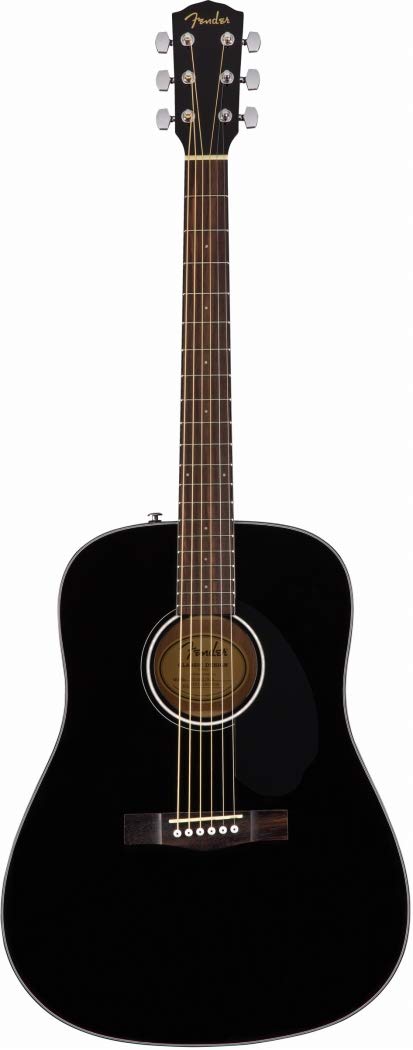 Fender Cd 60S Dreadnought Acoustic Guitar, With 2 Year Warranty, Black