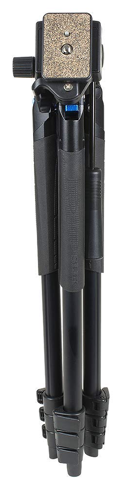 Slik Video Sprint Iii Travel Tripod W/Sprint Video Head For Mirrorless/Dslr Sony Nikon Canon Fuji Cameras And More   Black (617 521)